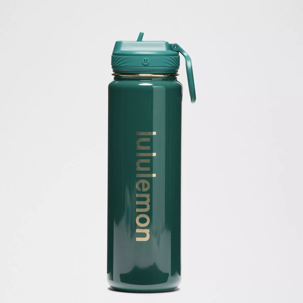 Lululemon Back to Life Sport Bottle 24oz
Straw Lid *NWT Storm Teal